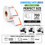 30915 Internet Postage Labels Compatible with Dymo LabelWriter – 1-5/8" x 1-1/4" (41mm x 32mm) | Crisp Print | Strong Adhesive | Jam-Free | 700 Labels/Roll