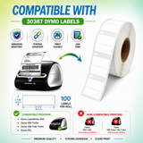 30387 3-Part Internet Postage Labels Compatible with Dymo LabelWriter – 2 5/16″ In Height X 10 1/2″ | Crisp Print | Strong Adhesive | Jam-Free | Shipping & Postage Ready | 100 Labels Per Roll