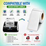30323 Shipping Labels Compatible with Dymo LabelWriter – 2-1/8" x 4" | Crisp Print | Strong Adhesive | Jam-Free| 240 Labels Per Roll
