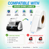 30320 Address Labels Compatible with Dymo– 1-1/8" x 3-1/2" | Crisp Print | Strong Adhesive | Jam-Free| 260 Labels Per Roll