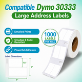 30333 Multipurpose Labels Compatible with Dymo LabelWriter – 1/2" x 1" | Crisp Print | Strong Adhesive | Jam-Free| 1,000 Labels Per Roll