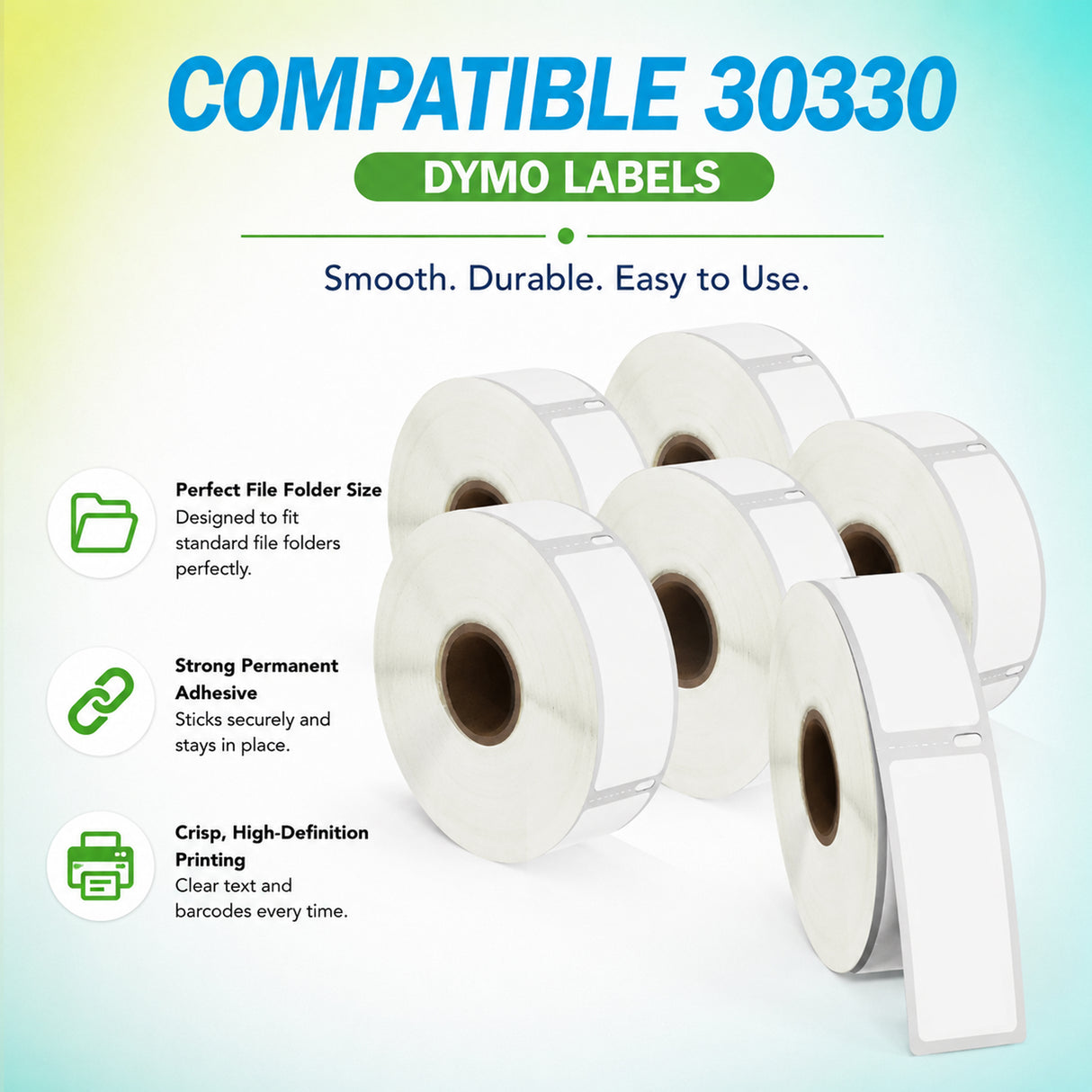 30330 Return Address Labels Compatible with Dymo LabelWriter – 3/4" x 2" | Crisp Print | Strong Adhesive | Jam-Free| 500 Labels Per Roll