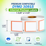 30915 Internet Postage Labels Compatible with Dymo LabelWriter – 1-5/8" x 1-1/4" (41mm x 32mm) | Crisp Print | Strong Adhesive | Jam-Free | 700 Labels/Roll