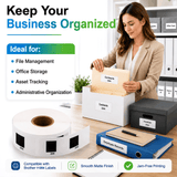 Brother DK-1204 Compatible Return Address Labels – 0.66" x 2.1" | Crisp Print | Strong Adhesive | Jam-Free | 400 Labels Per Roll