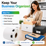 Brother DK-1209 Compatible Large Address Labels – 1.1" x 2.4" | Crisp Print | Strong Adhesive | Jam-Free | 800 Labels Per Roll