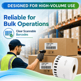 Brother DK-2205 Premium Compatible Continuous Paper Labels – 2.4" x 100 ft | Crisp Print | Strong Adhesive | Jam-Free