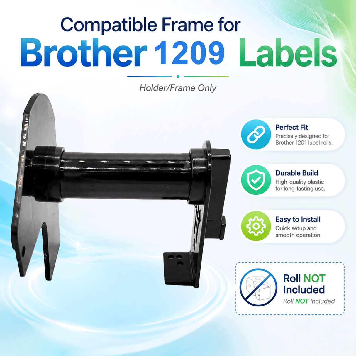 Brother DK 1209-Plastic Frame ONLY - Plastic Frame | Reusable | Jam-Free
