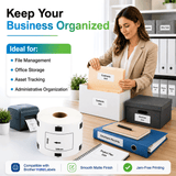 Brother DK-1202 Compatible Shipping / Multipurpose Labels – 2.4" x 4" | Crisp Print | Strong Adhesive | Jam-Free | 300 Labels Per Roll