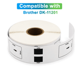 Brother DK-1201 Compatible Multipurpose / Return Address Labels – 1.1" x 3.5" | Crisp Print | Strong Adhesive | Jam-Free | 400 Labels Per Roll