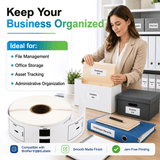 Brother DK-1201 Compatible Multipurpose / Return Address Labels – 1.1" x 3.5" | Crisp Print | Strong Adhesive | Jam-Free | 400 Labels Per Roll